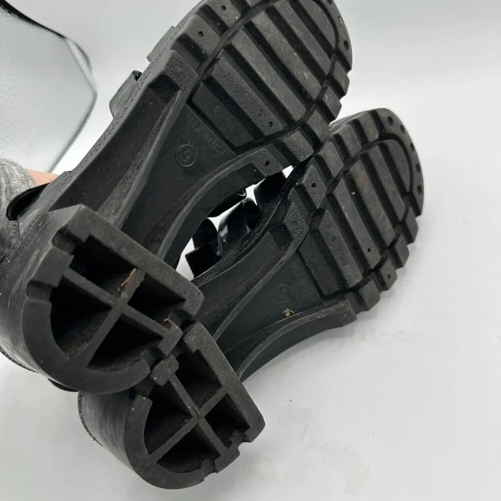 Unbranded Black Y2K Chunky Jelly Sandals Women's 9 - Picture 5 of 5
